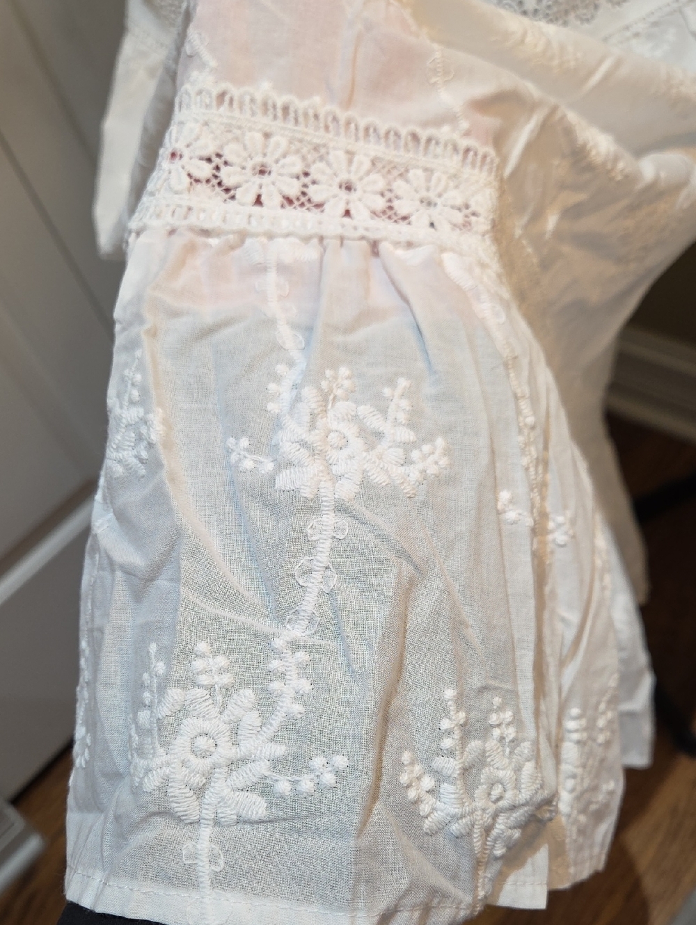 Laura Ashley White Eyelet Maxi Skirt - Picture 12 of 16